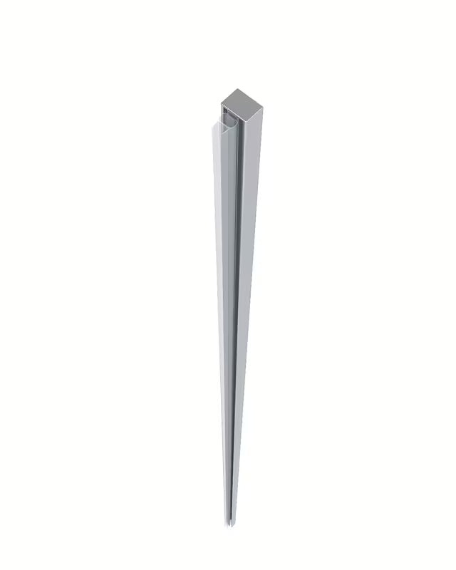 Chromuotas nišos profilis SAT Walk-In Xmotion pro walk-in sienelėms, 8 mm storio