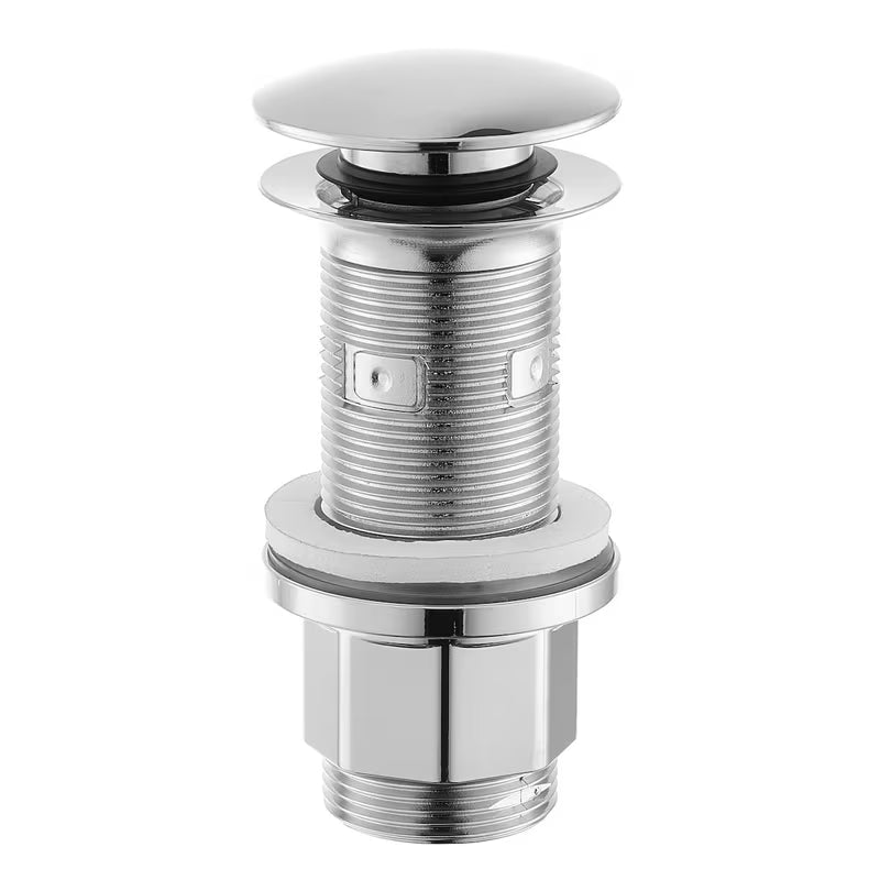 Universalus praustuvo dugno vožtuvas praustuvui Silfra Chrome su 5/4 sriegiu, chromo apdaila