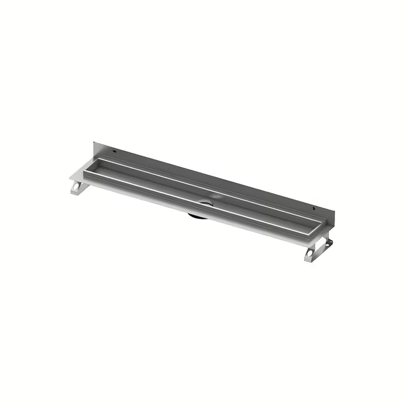Nerūdijančio plieno dušo latakas Tece Drainline 100 cm pro montavimui prie sienos su Seal System sandarinimu