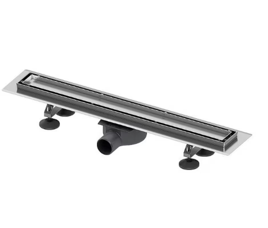 Tece Linus dušo latakas 70 cm su grotelėmis pro plytelių įklijavimui, chrome apdaila