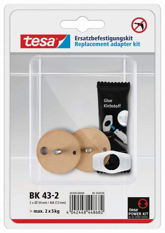 Montavimo adapteris Tesa Power.Kit pro vonios kambario aksesuarams tvirtinti be gręžimo