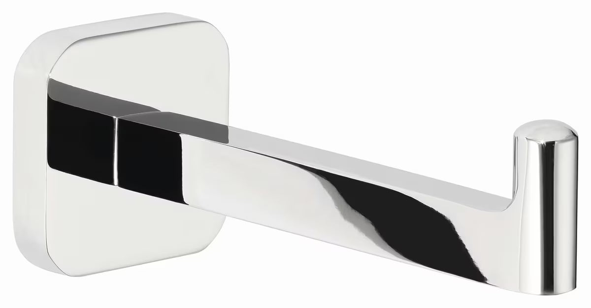 Chrominis tualetinio popieriaus laikiklis Tesa Elegaant su montavimu be gręžimo ir blizgiu paviršiumi