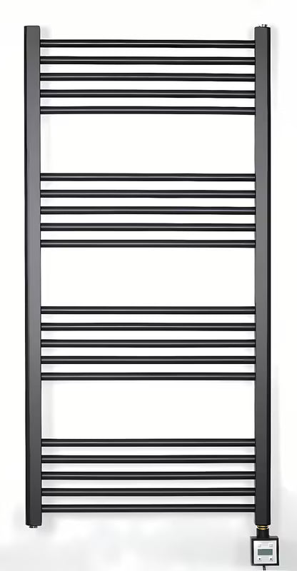 Elektrinis rankšluosčių džiovintuvas Thermal Trend KD Economy 120x60 cm, juodos matinės spalvos, su termostatu KTX 3