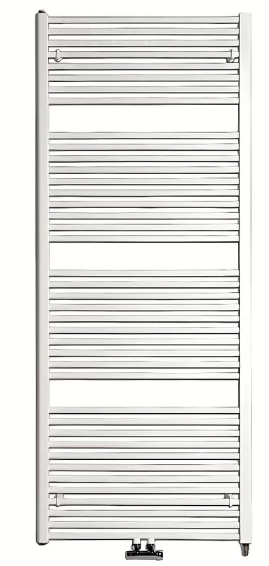 Baltas kombinuotas vandeninis rankšluosčių džiovintuvas Thermal Trend KD 132x60 cm su šoniniu ir centriniu 50 mm prijungimu