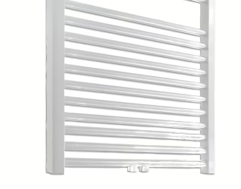 Baltas kombinuotas vandeninis rankšluosčių džiovintuvas Thermal Trend KD 132x60 cm su šoniniu ir centriniu 50 mm prijungimu
