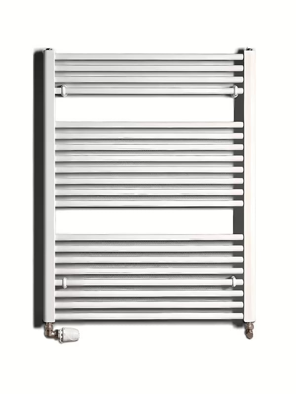 Baltas kombinuotas vamzdinis rankšluosčių džiovintuvas Thermal Trend KD 96x75 cm vonios kambariui