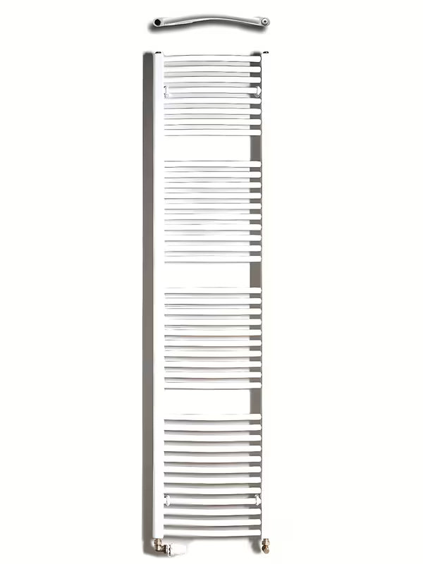 Baltas kombinuotas vamzdinis rankšluosčių džiovintuvas Thermal Trend KDO 45x185 cm vonios kambariui.