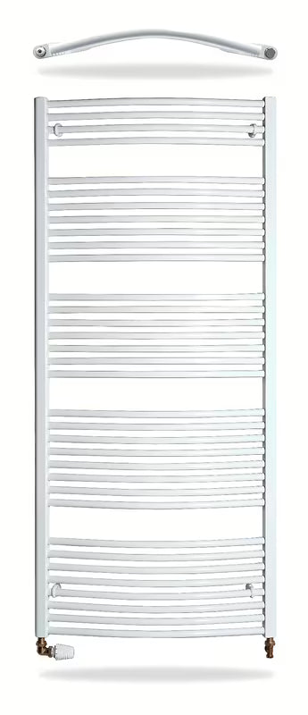 Baltas kombinuotas vamzdinis rankšluosčių džiovintuvas Thermal Trend Kdo 75x168 cm pro vonios kambariui