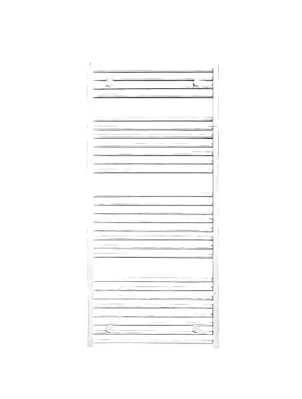 Baltas kombinuotas vamzdinis rankšluosčių džiovintuvas Thermal Trend Km, 123,3x90 cm.