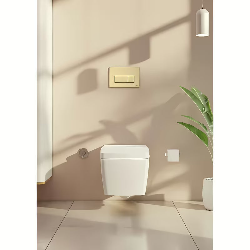 Nuleidimo valdymo mygtukas Vitra Root Square šlifuoto aukso spalvos, matinio paviršiaus