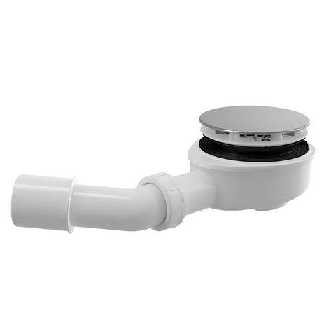 Sifonas dušo padėklui su chromuotu plastikiniu dangteliu pro, nutekėjimo anga Ø 90 mm