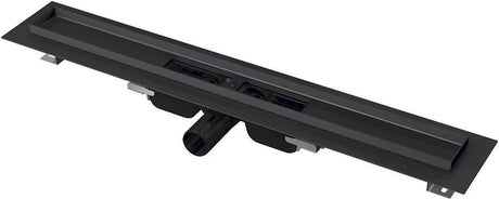 Dušo latakas Alca APZ101black 65 cm, matinės juodos spalvos, iš nerūdijančio plieno