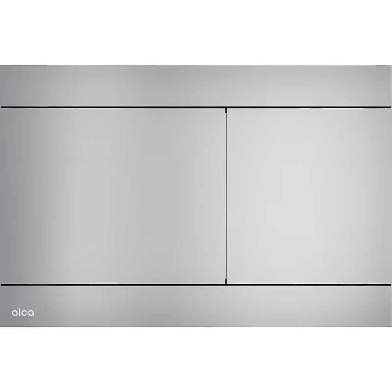 Vandens nuleidimo Mygtukas Alca Fun iš Flat serijos su integruotu mechanizmu sienoje ir Anti-fingerprint paviršiumi.