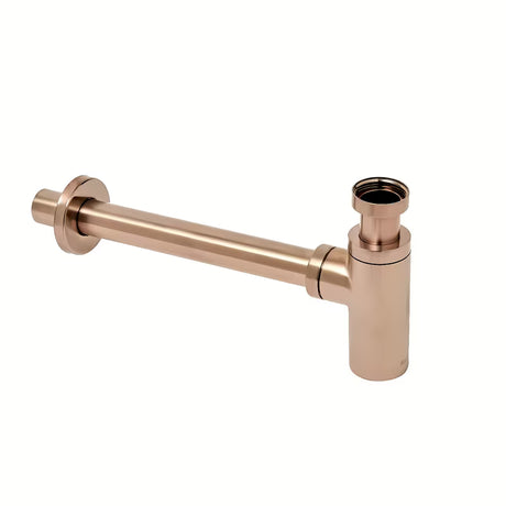 Alca Individual praustuvo sifonas DN32, rose gold matinės spalvos, su metaline rozete