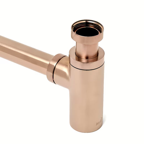 Alca Individual praustuvo sifonas DN32, rose gold matinės spalvos, su metaline rozete