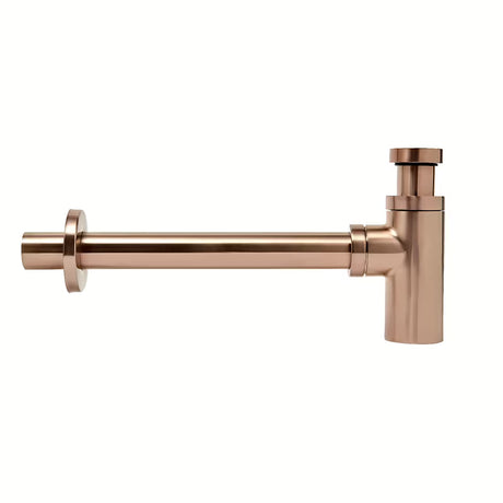 Alca Individual praustuvo sifonas DN32, rose gold matinės spalvos, su metaline rozete