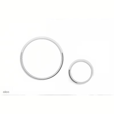 Baltas vandens nuleidimo mygtukas Alca M770 pro dviejų režimų mechaninis nuleidimas, žemo profilio, 5,5 mm.