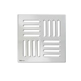 Grindų trapas Alca pro rėmelis 150×150 mm su tvirtomis nerūdijančio plieno grotelėmis