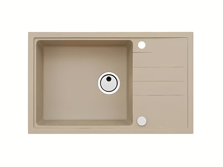 Granitinis virtuvės plautuvė Alveus Intermezzo 130 su nusausinimo plokštuma, spalva beige