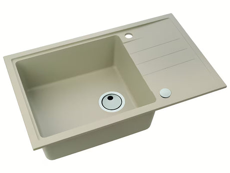 Granitinis virtuvės plautuvė Alveus Intermezzo 130 su nusausinimo plokštuma, spalva beige