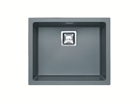 Granitinis virtuvės plautuvė Alveus Quadrix 50 ant stalviršio , spalva steel