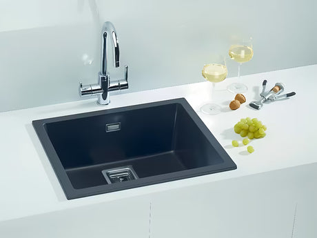 Granitinis virtuvės plautuvė Alveus Quadrix 50, spalva twilight, pro montavimas ant stalviršio .