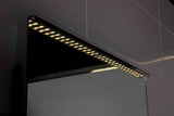 Stačiakampis pakabinamas veidrodis Amirro Orion 50x70 cm su Led apšvietimu su lentynėle, vertikalus.