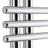 Chromo spalvos kombinuotas rankšluosčių džiovintuvas Anima Cornelius 50x130 cm su centriniu 50 mm prijungimu
