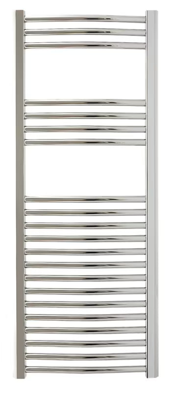 Kombinuotas vonios kambario rankšluosčių džiovintuvas Anima Marcus 450x1118 mm, chromo apdaila, lenktas profilis.