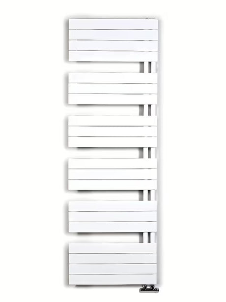 Baltas kombinuotas vonios rankšluosčių džiovintuvas Anima Oliver 60x179 cm pro šildymui ir rankšluosčių džiovinimui