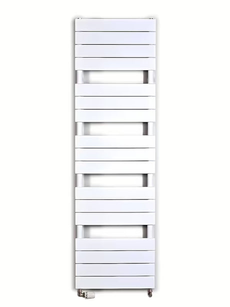 Baltas kombinuotas rankšluosčių džiovintuvas Anima Viktor 45x151 cm, tinkamas pro šildymui ir rankšluosčiams džiovinti.