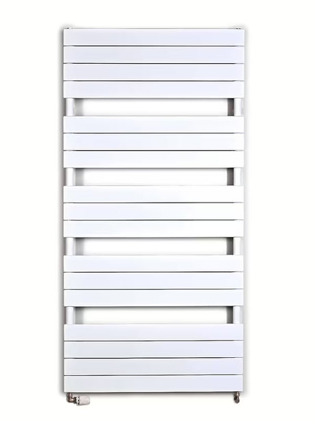 Baltas kombinuotas rankšluosčių džiovintuvas Anima Viktor 75x151 cm, tinkamas pro šildymui ir rankšluosčiams džiovinti.