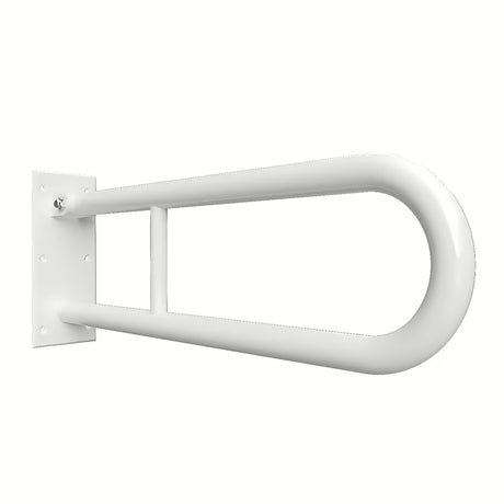 Baltas atlenkiamos sieninis rankena Bemeta Help program į neįgaliesiems vonios kambarį