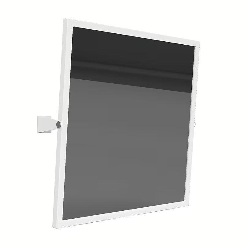 Baltas atlenkiamas sieninis veidrodis Bemeta Help program 60x60 cm su metaline konstrukcija
