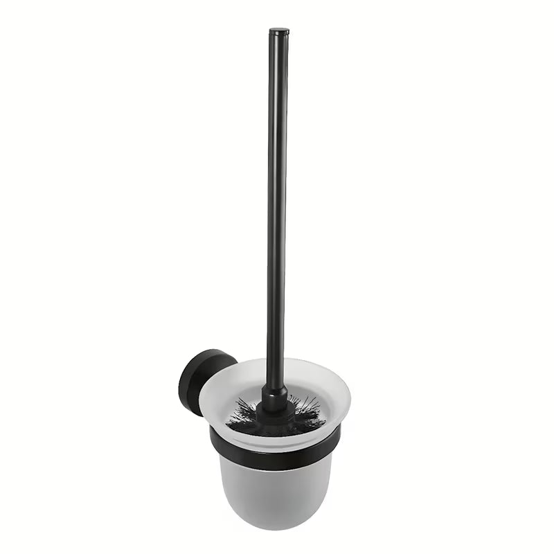 Juoda WC šepetys Bemeta Noir modernaus dizaino, žalvario konstrukcijos