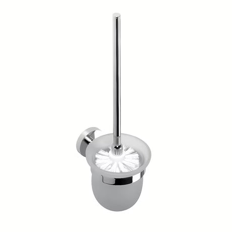 Chromuota WC šepetys Bemeta Omega su galimybe montuoti montavimas klijuojant arba gręžiant.