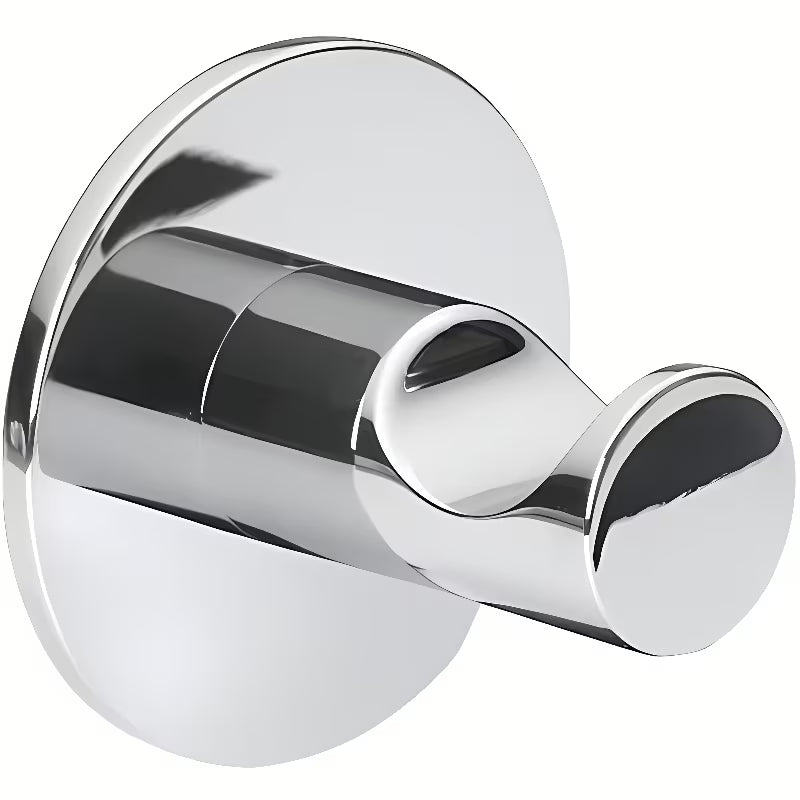 Chromuotas kabliukas Bemeta Omega minimalistinio dizaino, pro rankšluosčiams ir chalatams kabinti.