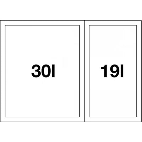 Šiukšliųdėžė  sorter Blanco Flexon II modernaus ir funkcionalaus dizaino virtuvei