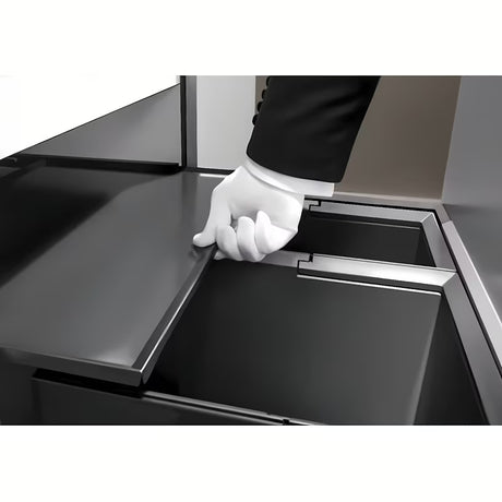 Šiukšliųdėžė  sorter Blanco Flexon II modernaus ir funkcionalaus dizaino virtuvei