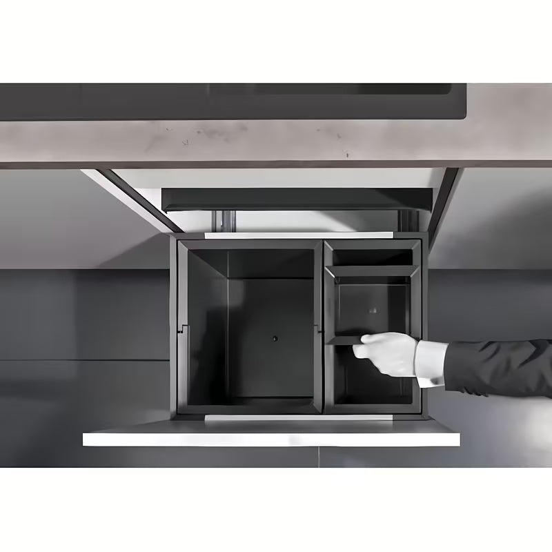 Šiukšliųdėžė  sorter Blanco Flexon II modernaus ir funkcionalaus dizaino virtuvei