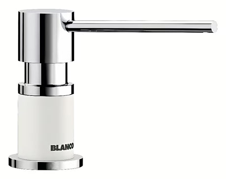 Baltos ir chromo spalvos indų ploviklio dozatorius Blanco Lato su viršutiniu pripildymu
