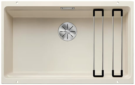 Granito virtuvės plautuvė Blanco Etagon 700 U pro apatinis montavimas baltos spalvos soft