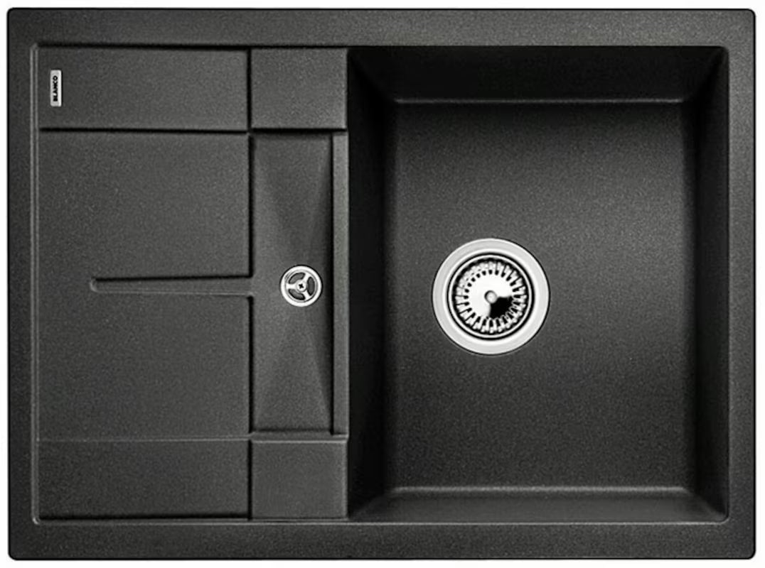 Blanco Metra 45 S Compact granitinė virtuvės plautuvė su nusausinimo plokštuma, antracit, montuojama iš viršaus
