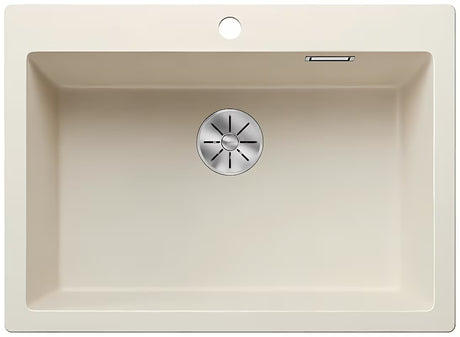 Granitinė virtuvės plautuvė Blanco Pleon 8 ant stalviršio  baltos spalvos soft
