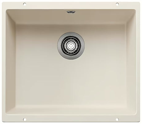 Granitinė virtuvinė vieno dubens plautuvė Blanco Rotan 500 U pro apatinis montavimas baltos spalvos soft