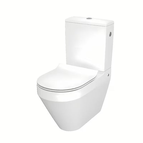 Cersanit Crea pastatomas WC kombi rimless  su sėdyne softclose baltos spalvos
