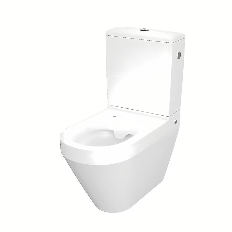 Cersanit Crea pastatomas WC kombi rimless  su sėdyne softclose baltos spalvos
