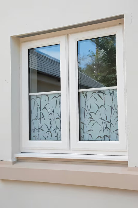 Skaidri statinė plėvelė d-c-fix Bamboo, skirta dušo kabina