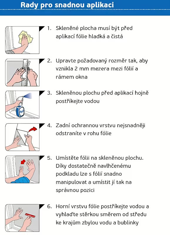 Skaidri dekoratyvinė plėvelė d-c-fix Static stiklo paviršiams pro dušo kabinos