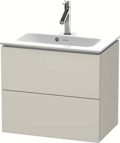 Pakabinama spintelė po praustuvu Duravit L-Cube, taupe matinės spalvos, be rankenėlių